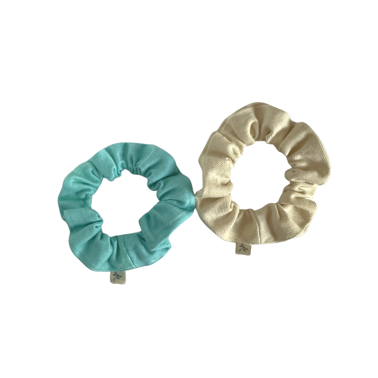 Aire Ties - Beach Denim Scrunchies Duo
