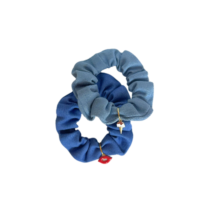 Aire Ties - Classic Denim Charm Duo