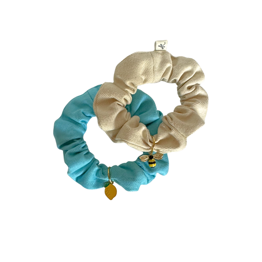 Aire Ties - Beach Denim Charm Duo